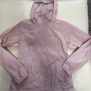 Columbia Women's Light Pink Hooded windbreaker Jacket